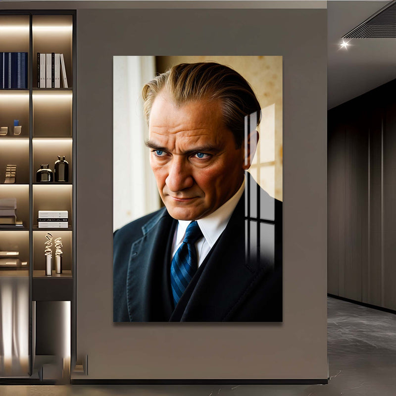 Atatürk Portresi Cam Tablo – Cam Tablo
