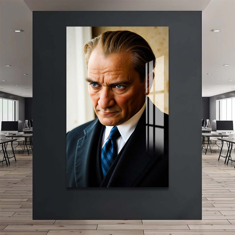 Atatürk Portresi Cam Tablo – Cam Tablo