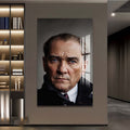 Atatürk Portre Cam Tablo – Cam Tablo