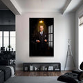 Atatürk Cam Tablo – Siyah Çerçeveli Cam Tablo