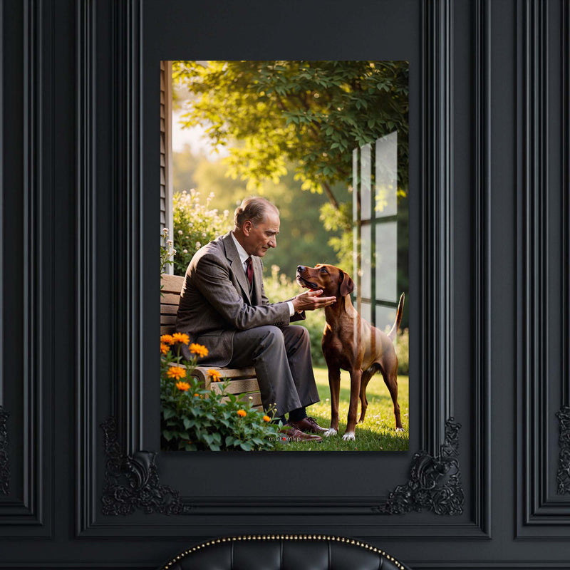 Atatürk Köpek Sevgisi Cam Tablo – Cam Tablo