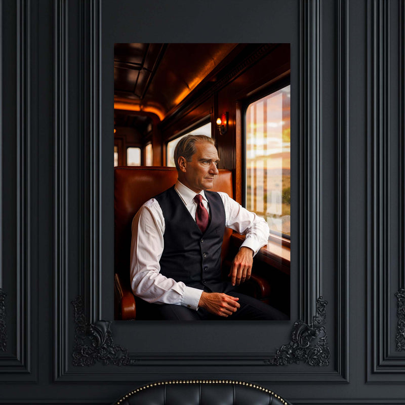 Atatürk Tren Cam Tablo – Cam Tablo