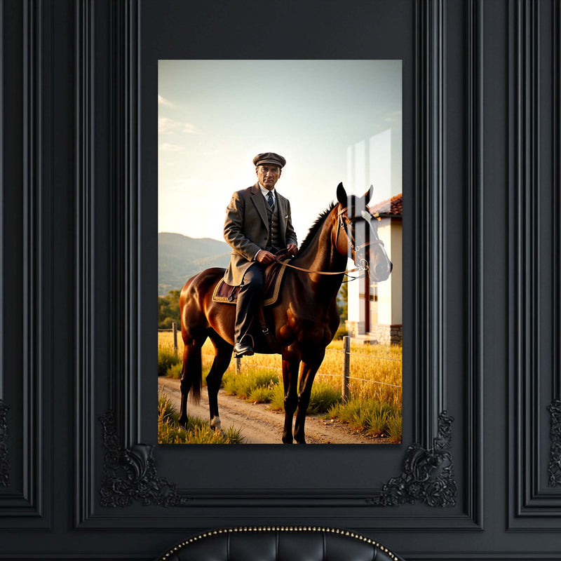Atatürk Atında Cam Tablo – Cam Tablo