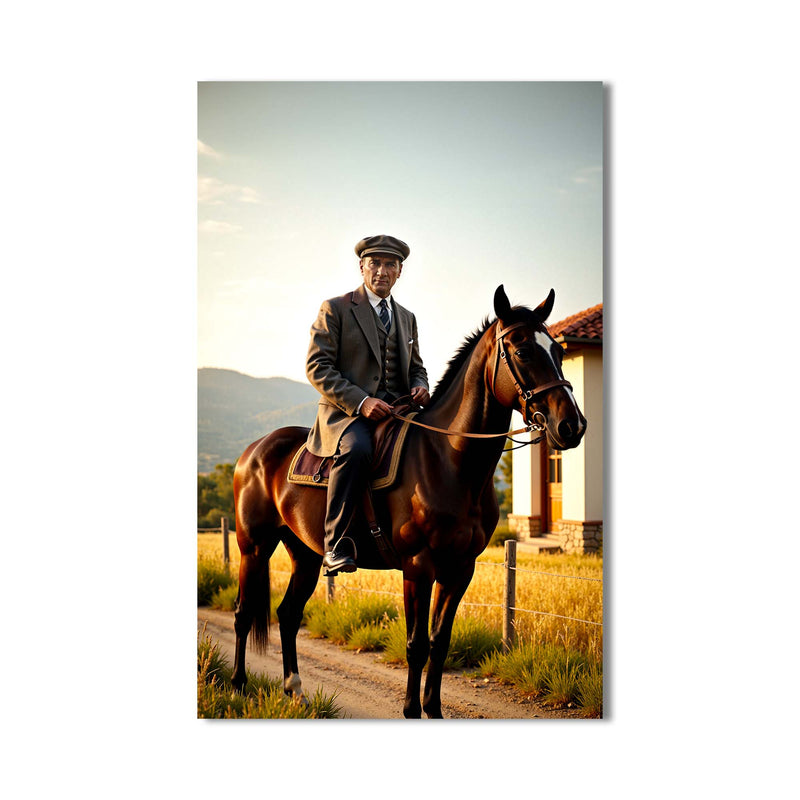 Atatürk Atında Cam Tablo – Cam Tablo