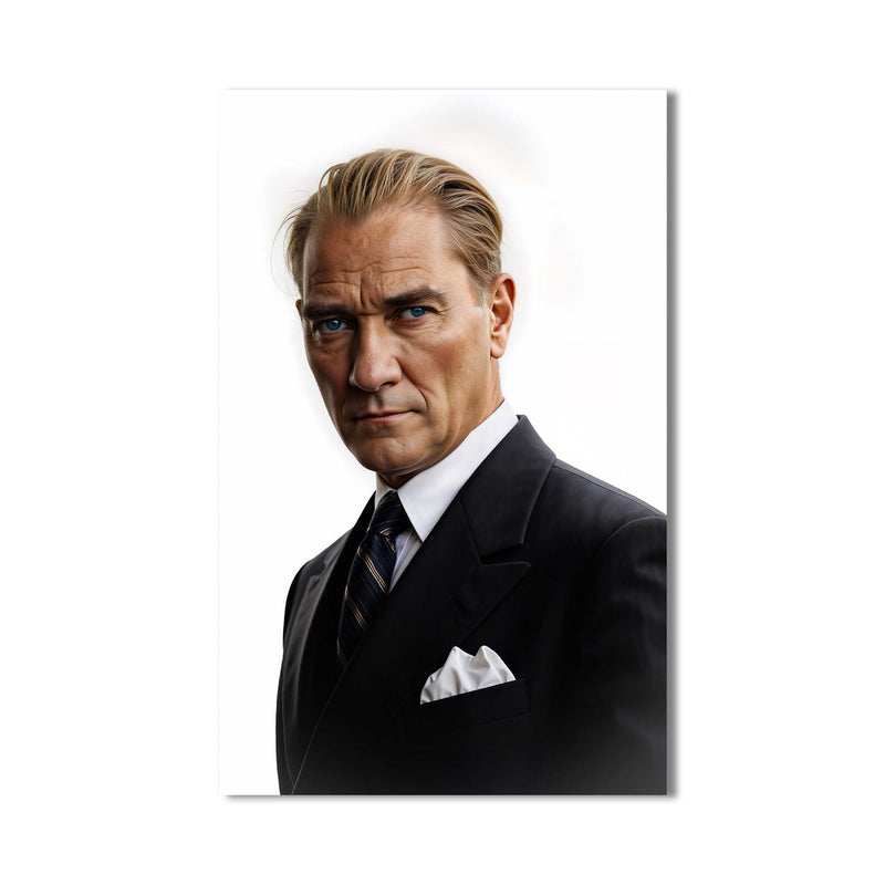 Atatürk Portre Cam Tablo – Cam Tablo