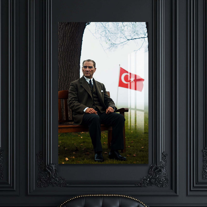 Atatürk Türk Bayrağı Cam Tablo – Cam Tablo