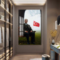 Atatürk Türk Bayrağı Cam Tablo – Cam Tablo