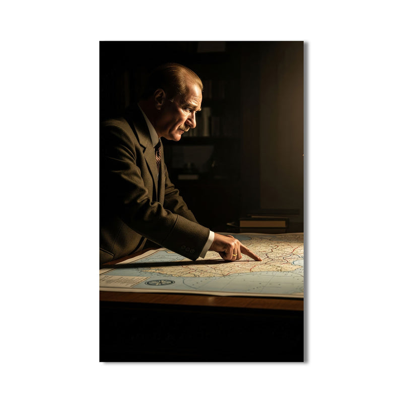 Atatürk Harita Cam Tablo – Cam Tablo