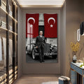 Atatürk ve Arabası Cam Tablo – Cam Tablo