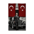 Atatürk ve Arabası Cam Tablo – Cam Tablo