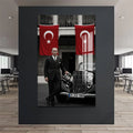 Atatürk ve Arabası Cam Tablo – Cam Tablo