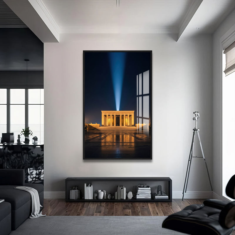 Anıtkabir Cam Tablo – Siyah Çerçeveli Cam Tablo