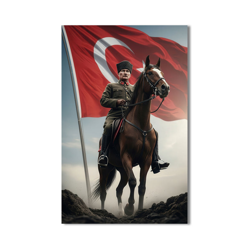 Başkomutan Atatürk Cam Tablo – Cam Tablo