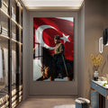 Atatürk ve Sancak Cam Tablo – Cam Tablo
