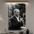 Bahçede Atatürk Cam Tablo