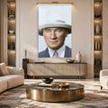 Şapkalı Atatürk Cam Tablo