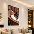 Kedisiyle Atatürk Cam Tablo