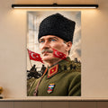 Cephede Atatürk Cam Tablo