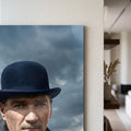 Melon Şapka Atatürk Portre Cam Tablo Ortam Görseli