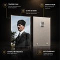 Kalpak Atatürk Profil Cam Tablo Ortam Görseli