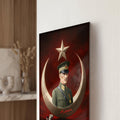 Hilal Yıldız Atatürk Dijital Sanat Cam Tablo Ortam Görseli