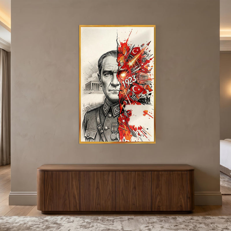 Atatürk 1923 Sanat Patlaması Cam Tablo – Cam Tablo
