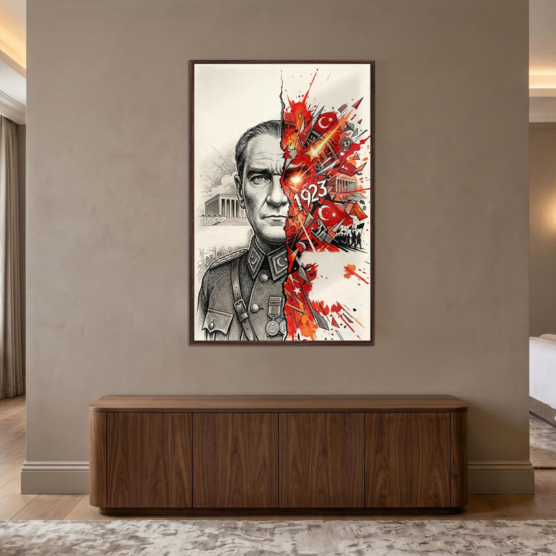 Atatürk 1923 Sanat Patlaması Cam Tablo – Cam Tablo