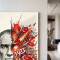 Atatürk 1923 Sanat Patlaması Cam Tablo – Cam Tablo
