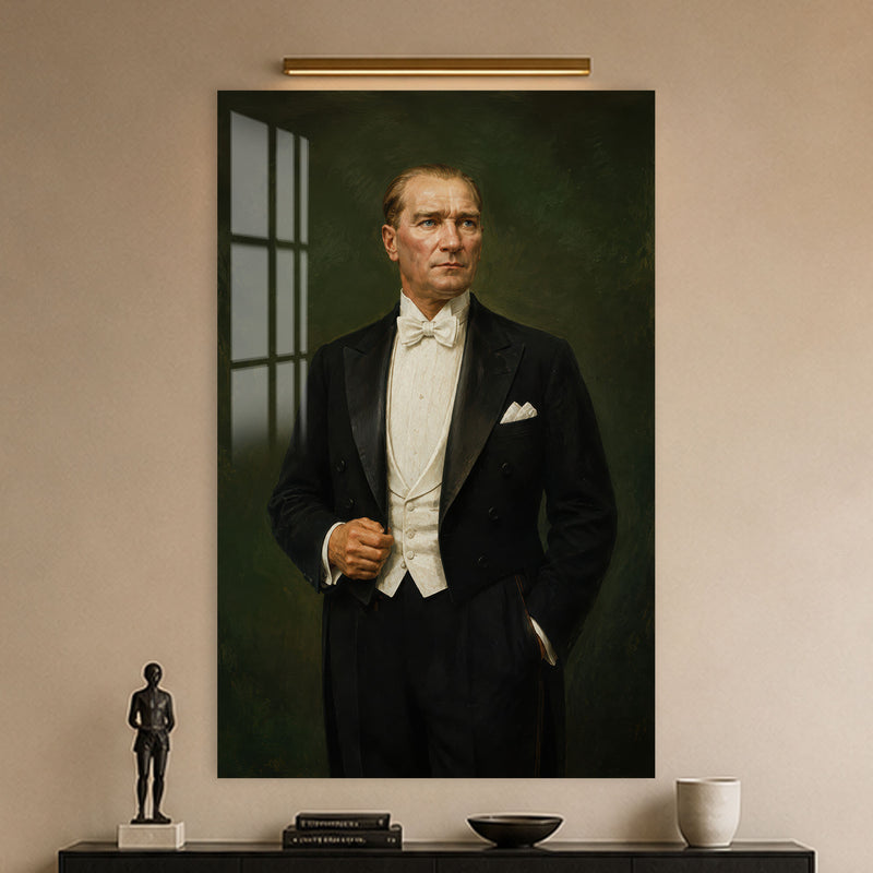 Papyonlu Atatürk Cam Tablo