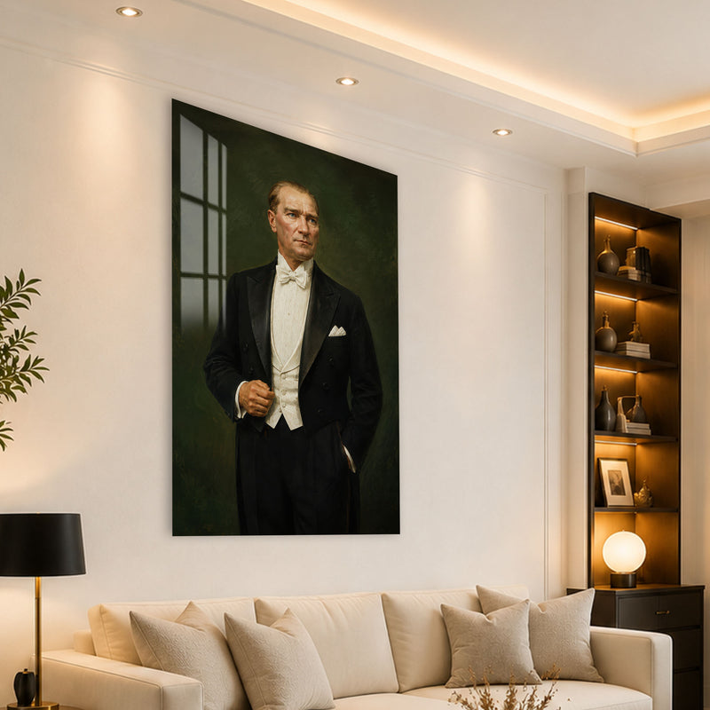 Papyonlu Atatürk Cam Tablo