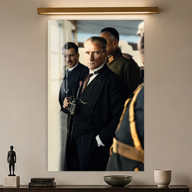 Dürbünlü Atatürk Cam Tablo