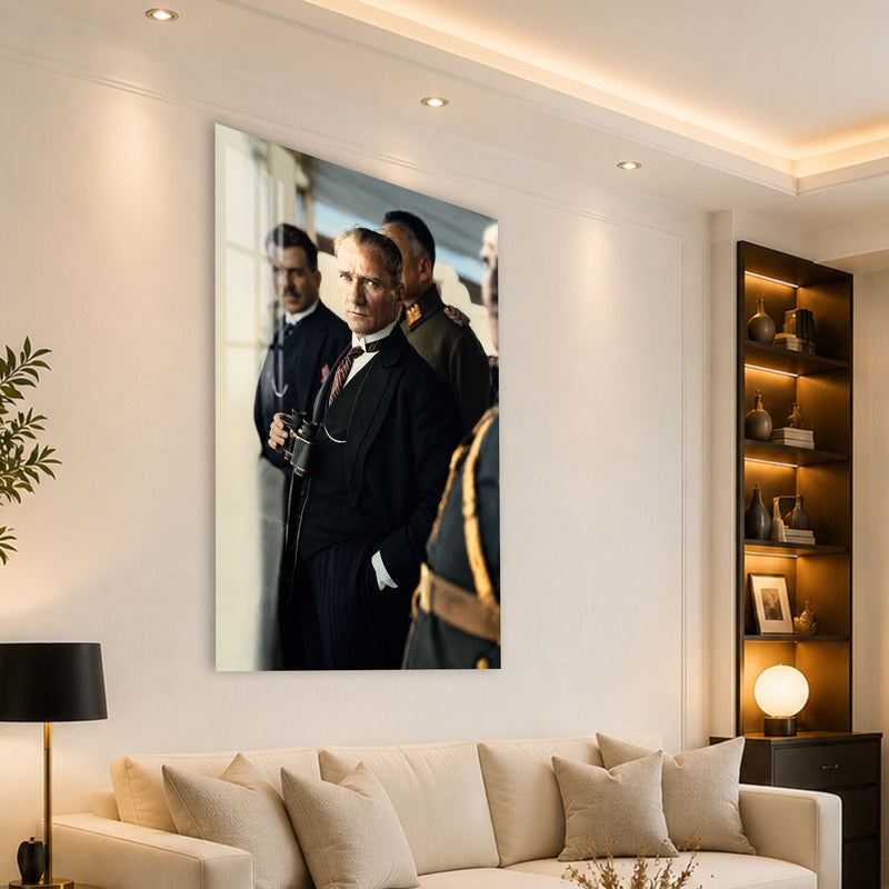 Dürbünlü Atatürk Cam Tablo