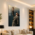 Selamlayan Atatürk Cam Tablo