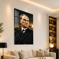 Gün Batımında Atatürk Cam Tablo