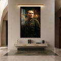 Madalyalı Atatürk Cam Tablo – Ceviz Çerçeveli