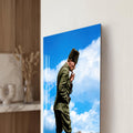 Kayalıkta Atatürk Cam Tablo
