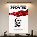Egemenlik Sözlü Atatürk Cam Tablo