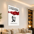 Egemenlik Sözlü Atatürk Cam Tablo