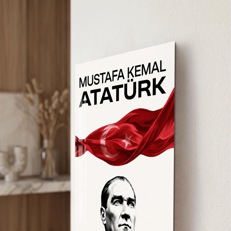 Egemenlik Sözlü Atatürk Cam Tablo