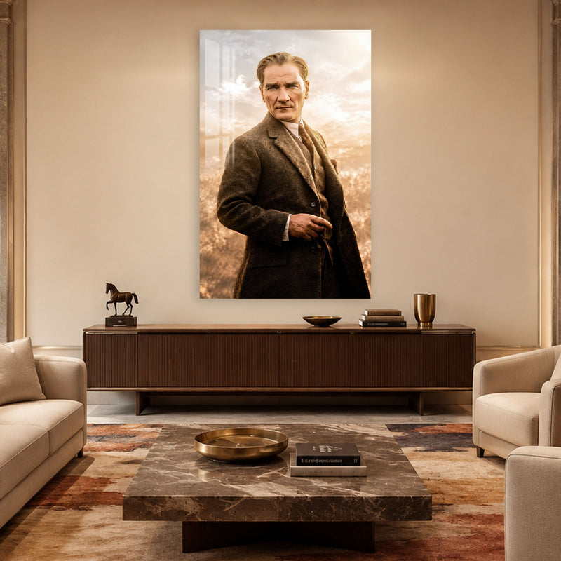 Sonbaharda Atatürk Cam Tablo