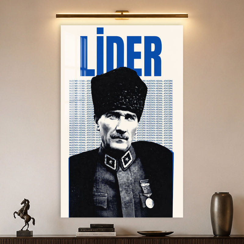 Lider Posteri Atatürk Cam Tablo