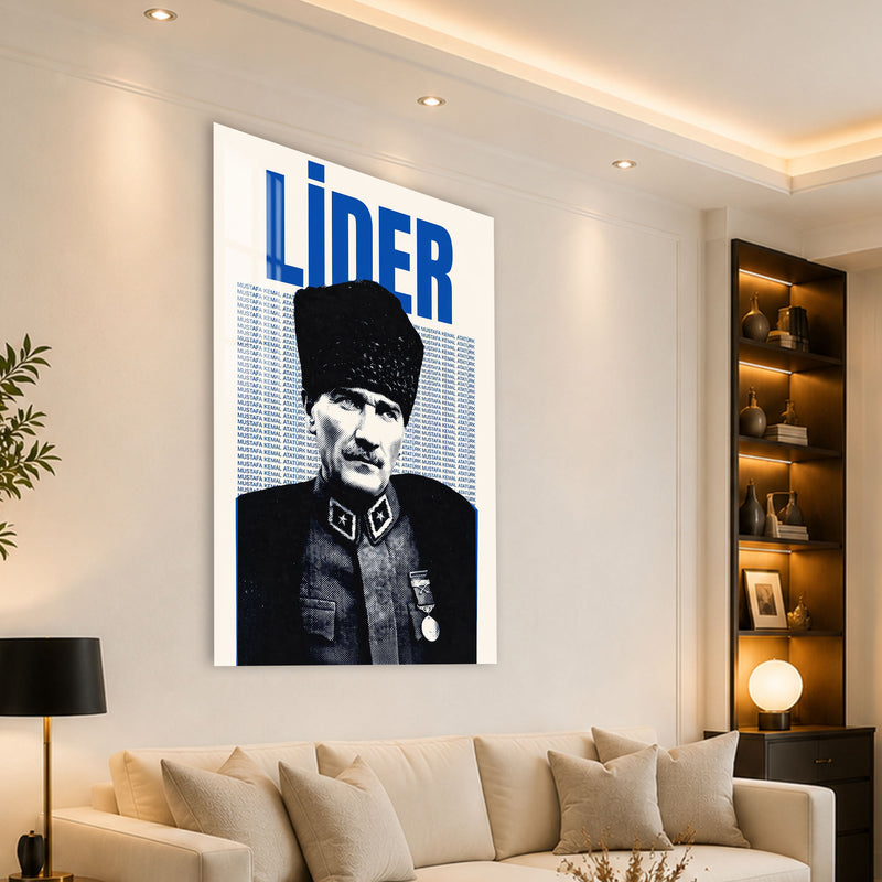 Lider Posteri Atatürk Cam Tablo