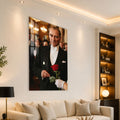 Gül Tutan Atatürk Cam Tablo