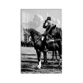 Atlı Atatürk Cam Tablo