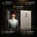 Fesli Genç Atatürk Cam Tablo