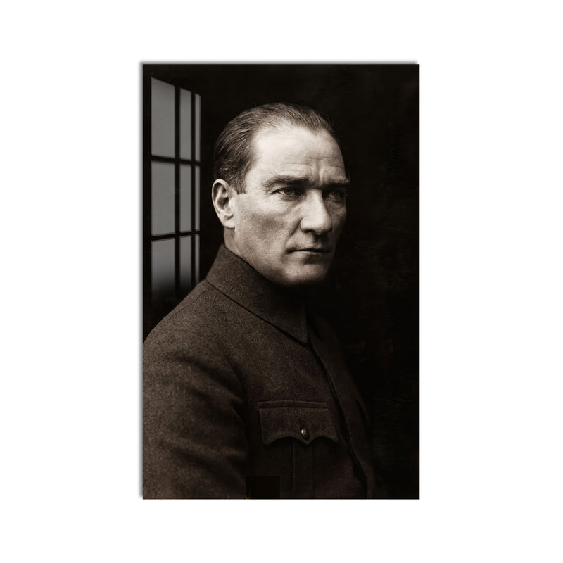 Yandan Bakan Atatürk Cam Tablo