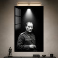 Spot Işığında Atatürk Cam Tablo
