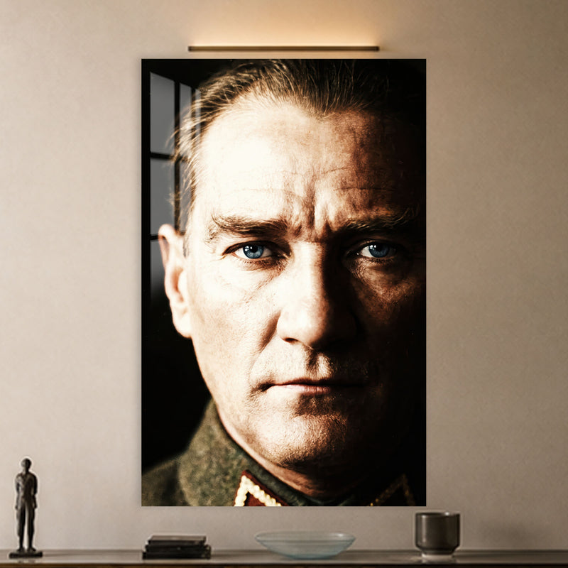 Işık Gölge Atatürk Cam Tablo