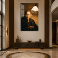 Lamba Işığında Atatürk Cam Tablo