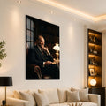 Okuma Odasında Atatürk Cam Tablo